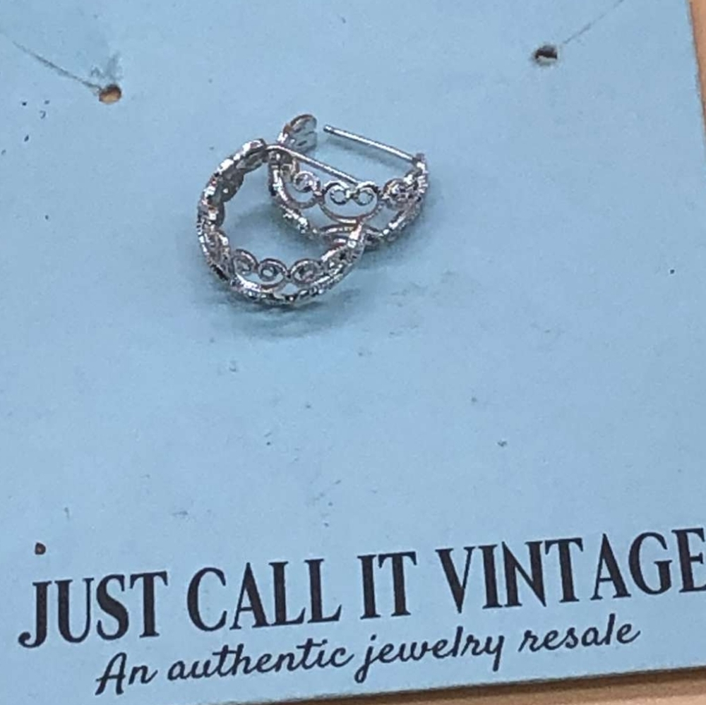925 sterling Figaro petite hoops